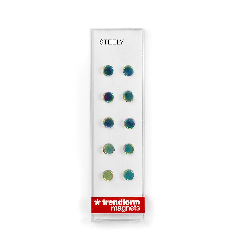Magnets, STEELY, strong, mini, 10 pc , Rainbow