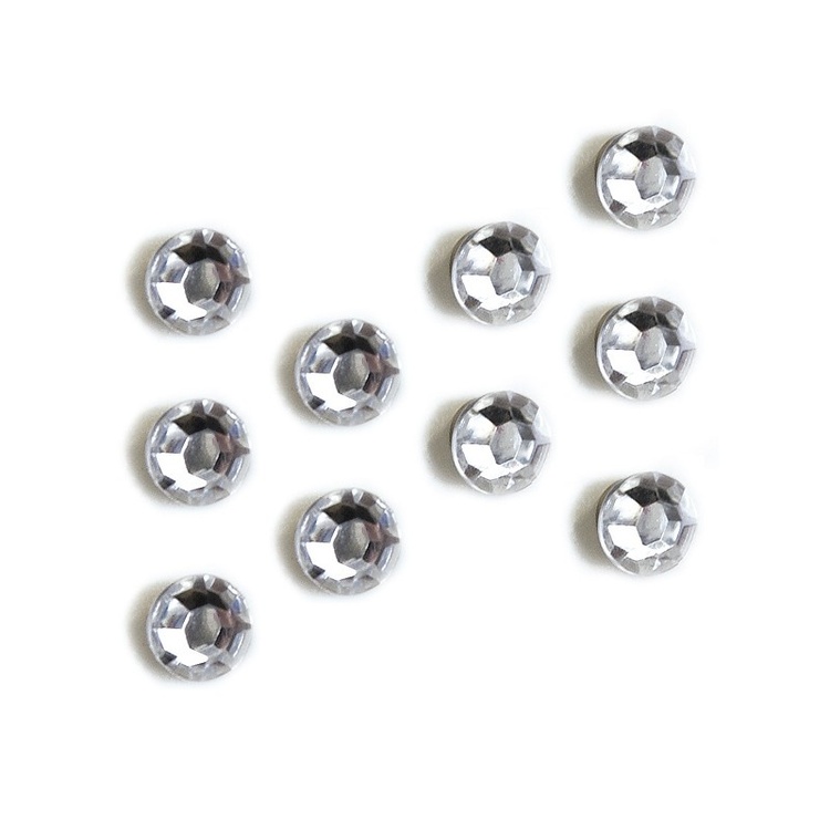 Magnets mini , set of 10, LUCY, Ø 0,7 x H 0,6 cm, Clear