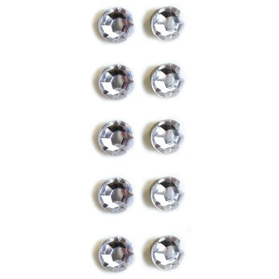 Magnets mini , set of 10, LUCY, Ø 0,7 x H 0,6 cm, Clear