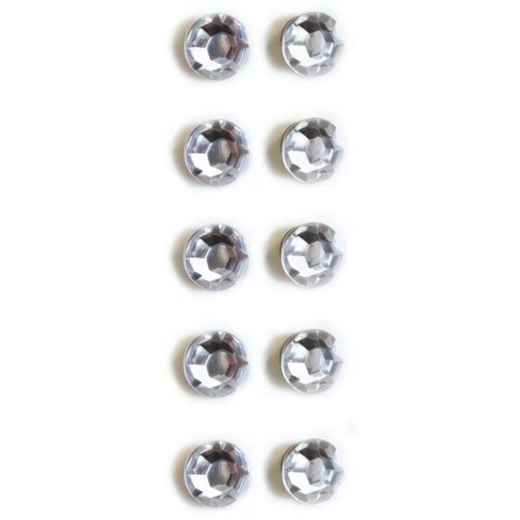 Magnets mini , set of 10, LUCY, Ø 0,7 x H 0,6 cm, Clear