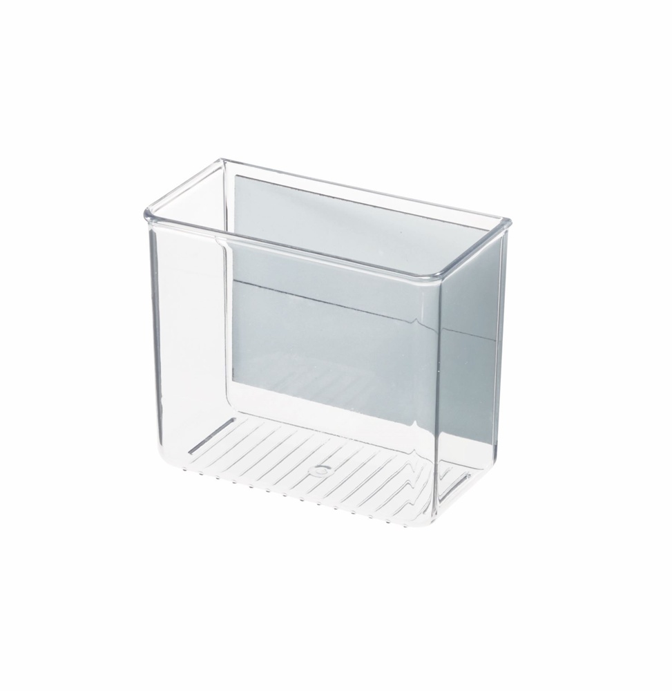 Wall Container, ID SMALL MAGNETIC BIN, 15 x 7,5 x H 12.5 cm, Transparent