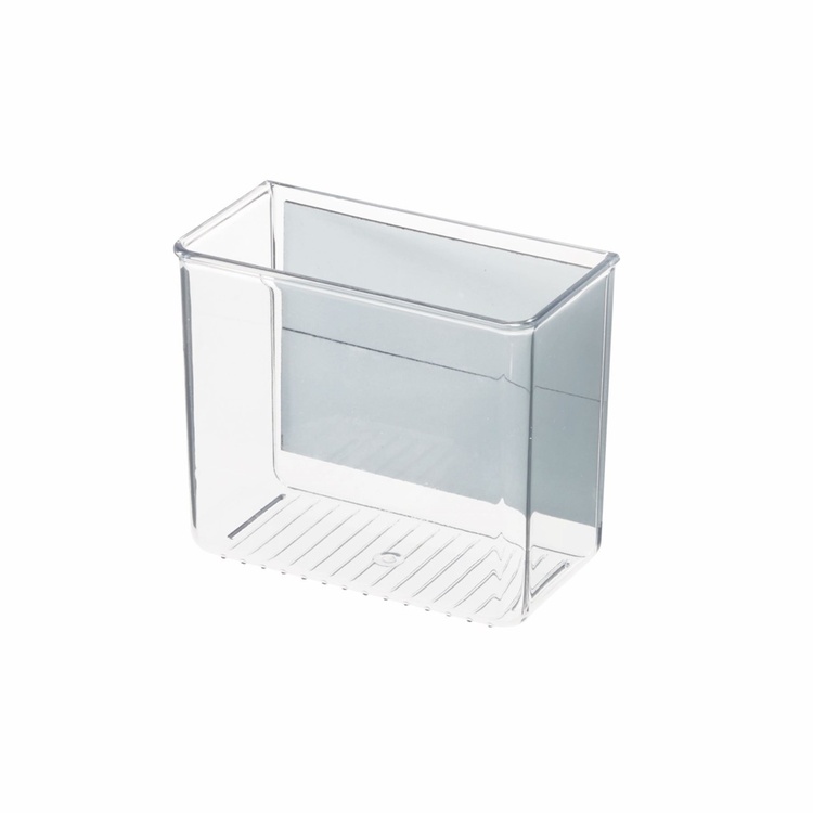 Wall Container, ID SMALL MAGNETIC BIN, 15 x 7,5 x H 12.5 cm, Transparent
