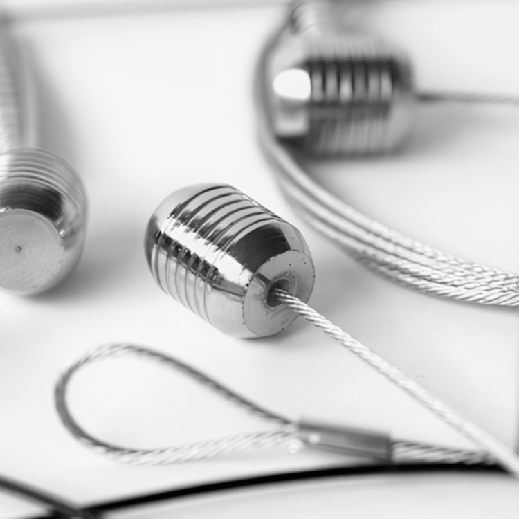 Magnetic card holder with 8 mini magnets, STEELY DAN, H 150 cm, Silver