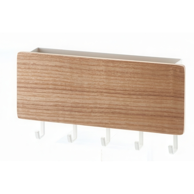 Magnetic Key Hook and Holder, RIN, Yamazaki, White / Natur