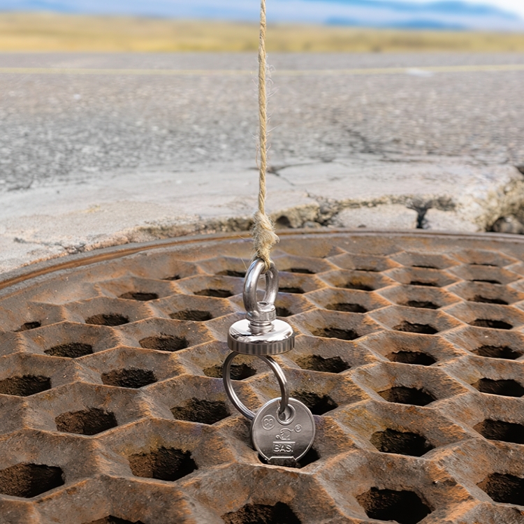 Magnetic rings, CATCH, set of 2, stainless steel