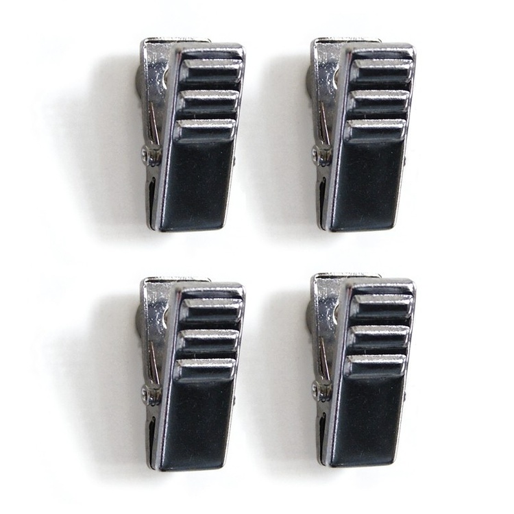 Magnetic clips, Set of 4, CLIPPER, 1 x H 2,5 cm, chrome-plated