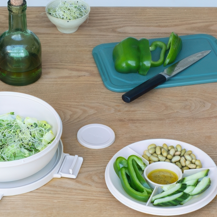Lunch box, 1,3 L, BRABANTIA MAKE & TAKE LSALAD BOWL, Ø 21 x H 7,5 cm