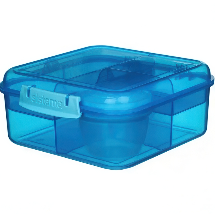 Lunch box with compartments, 1,25 L, SISTEMA BENTO CUBE LUNCH