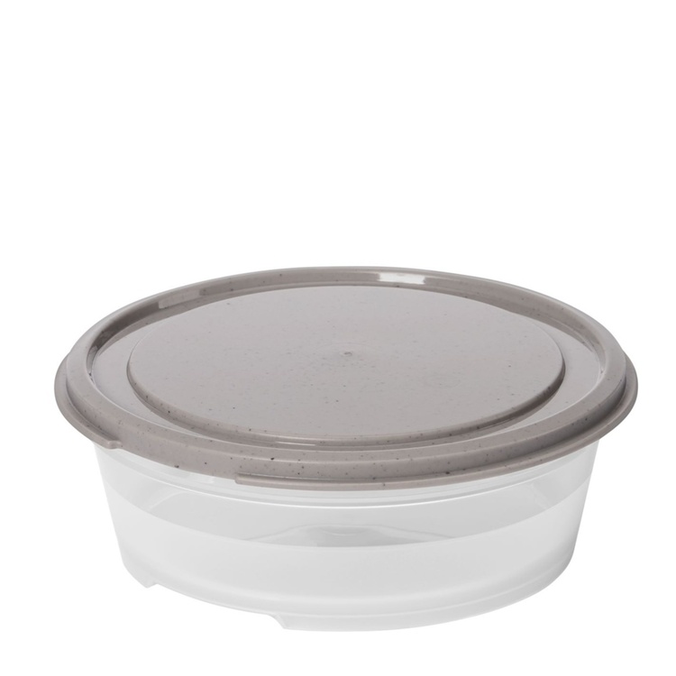 Food storage, Round, 0,3 L, SMARTSTORE SUSTAIN, Transparent /Earl grey 