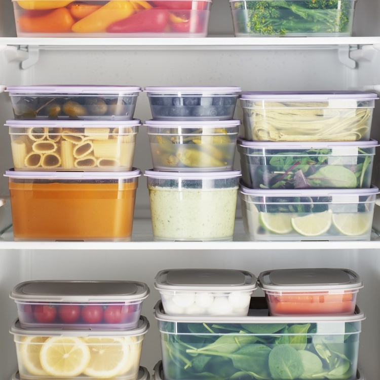 Food storage, 1 L, SMARTSTORE FRESH, Transparent / Purple