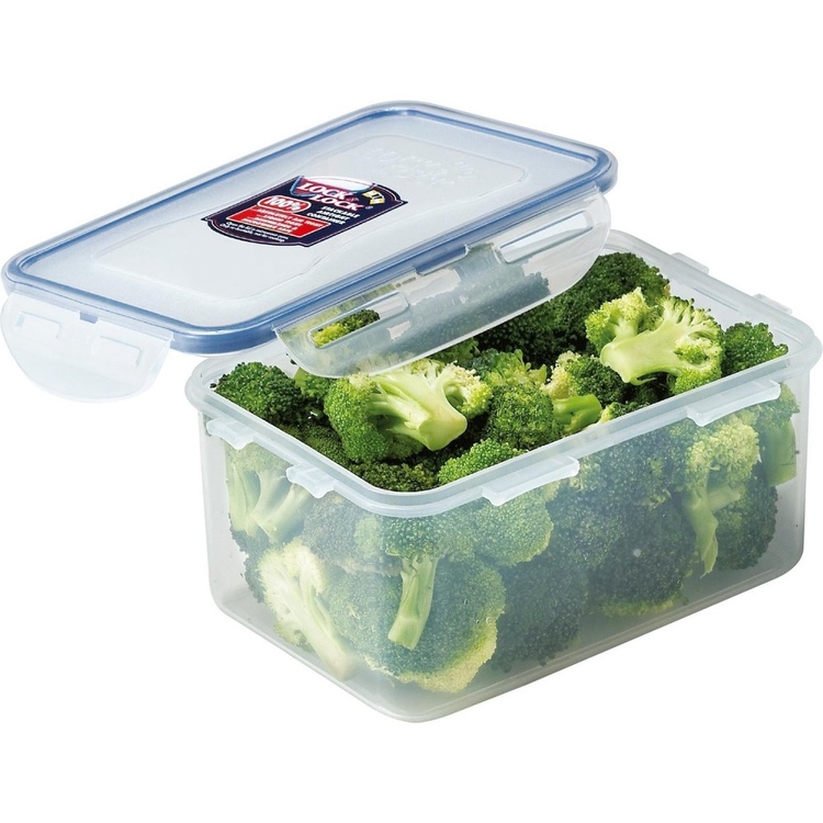 Food Box, 1,1 L, LOCK & LOCK, 18 x 13 x H 9 cm, Clear / Blue