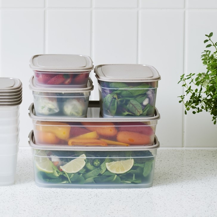Food storage, 1,6 L, SMARTSTORE SUSTAIN, Transparent / Earl grey