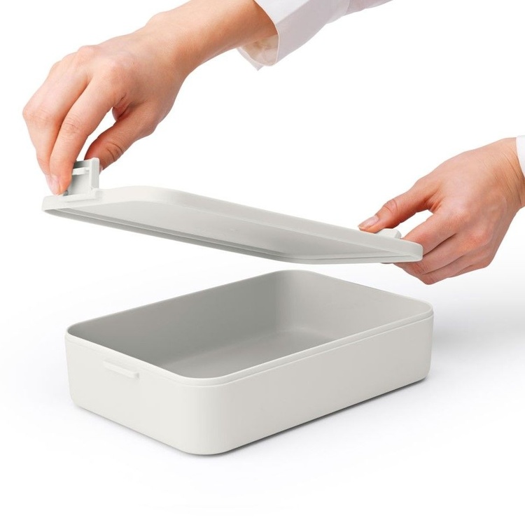 Food storage, 2 L, BRABANTIA MAKE & TAKE LARGE LUNCH BOX , 25,5 x 16,7 x H 6 cm