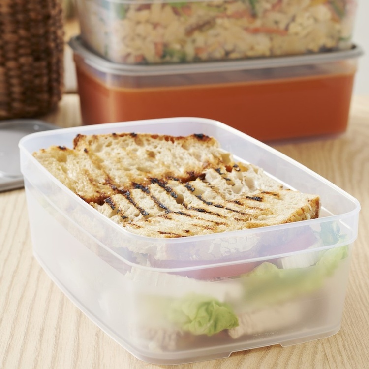 Food storage, 2,2 L, SMARTSTORE SUSTAIN, Transparent / Earl grey