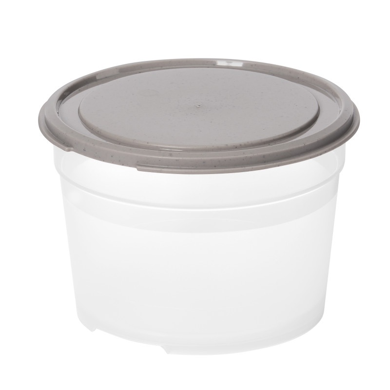 Food storage, Round, 0,6 L, SMARTSTORE SUSTAIN, Transparent / Earl grey