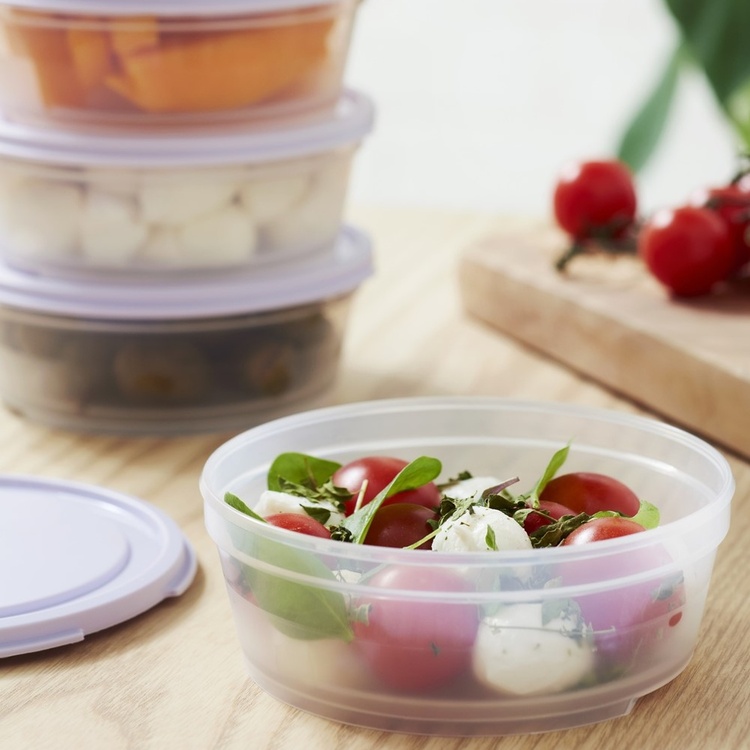 Food storage Round, 0,3 L, SMARTSTORE FRESH, Transparent / Purple