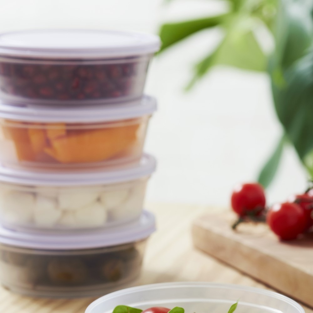 Food storage Round, 0,3 L, SMARTSTORE FRESH, Transparent / Purple