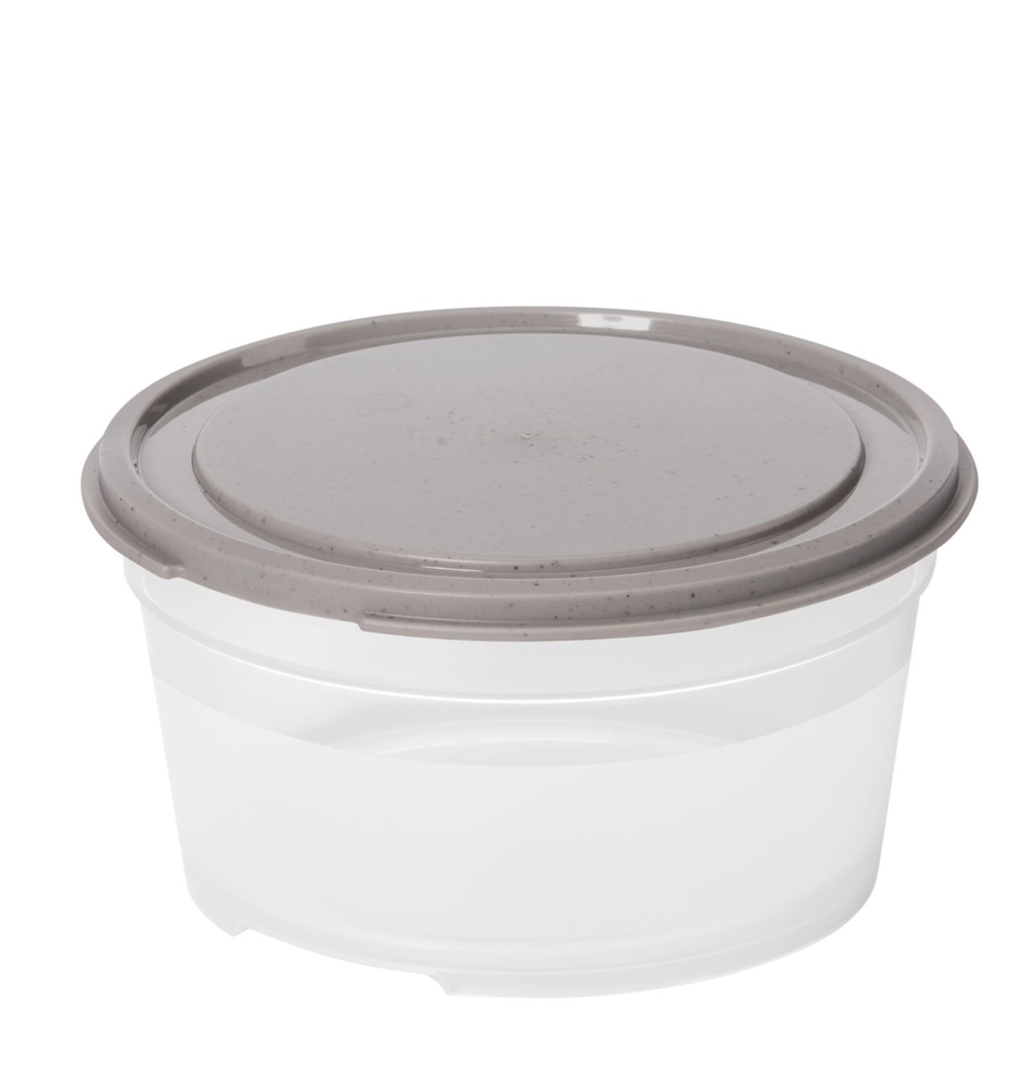 Food storage, Round, 0,45 L, SMARTSTORE SUSTAIN, Transparent / Earl grey