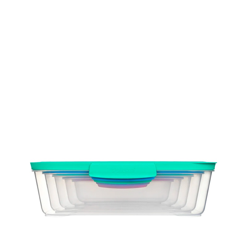 Food Storage boxes, Set of 5, SISTEMA NEST IT LARGE, Clear / Assorted