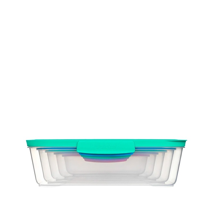 Food Storage boxes, Set of 5, SISTEMA NEST IT LARGE, Clear / Assorted