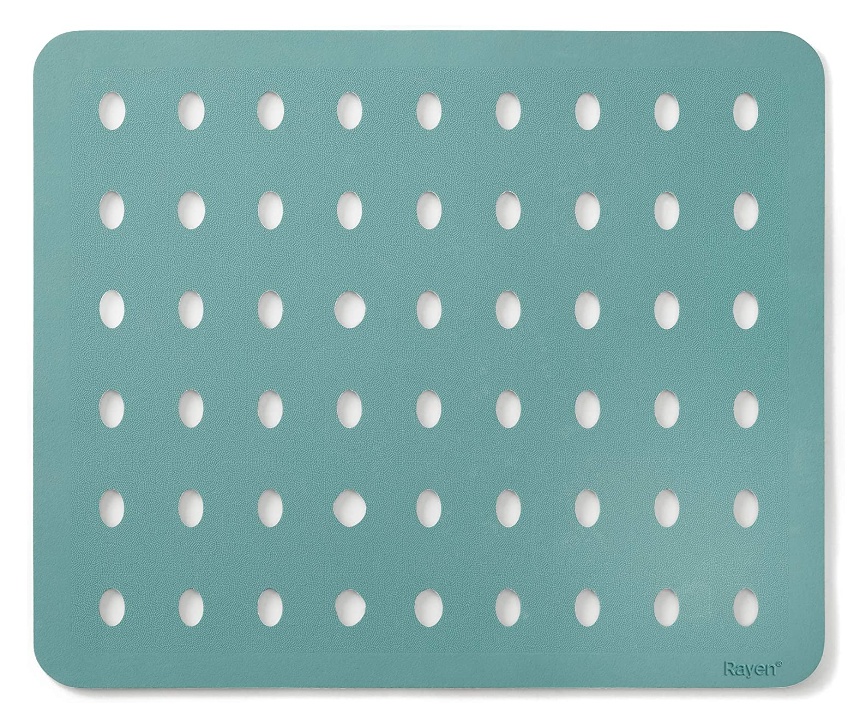 Sink Mat, Rubber, SMALL SALVAPLATOS, 32 x 27,5 cm, Aqua Green