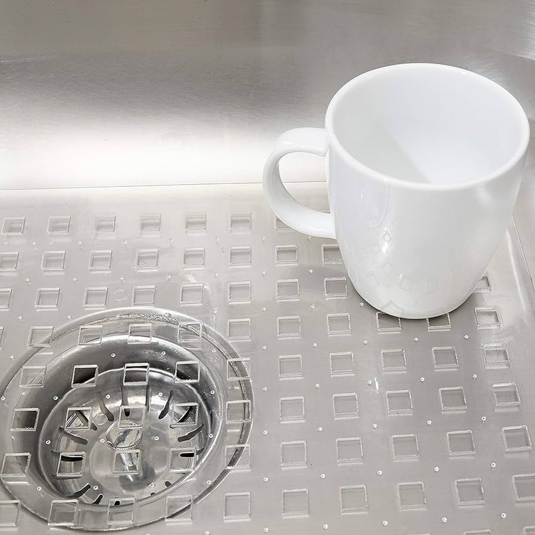 Sink Mat, iDESIGN LARGE SINK MAT, 41x 32 cm, Clear