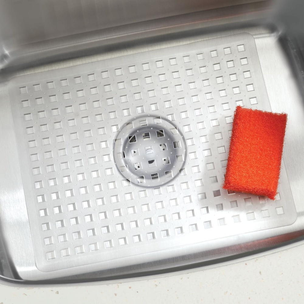 Sink Mat, iDESIGN LARGE SINK MAT, 41x 32 cm, Clear