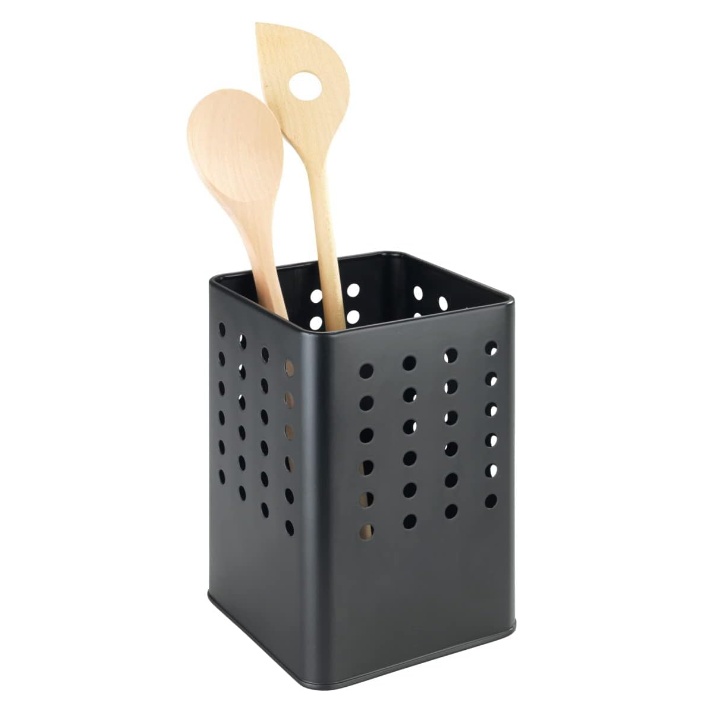 Metal Basket, SILIO UTENSIL HOLDER, 11,5 x 11,5 x H 16,5, Black