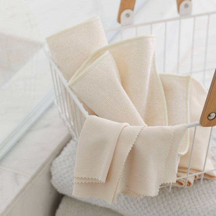 Microfibre Cloths, Set of 2, SHOWER CLEANING PACK, Ivory