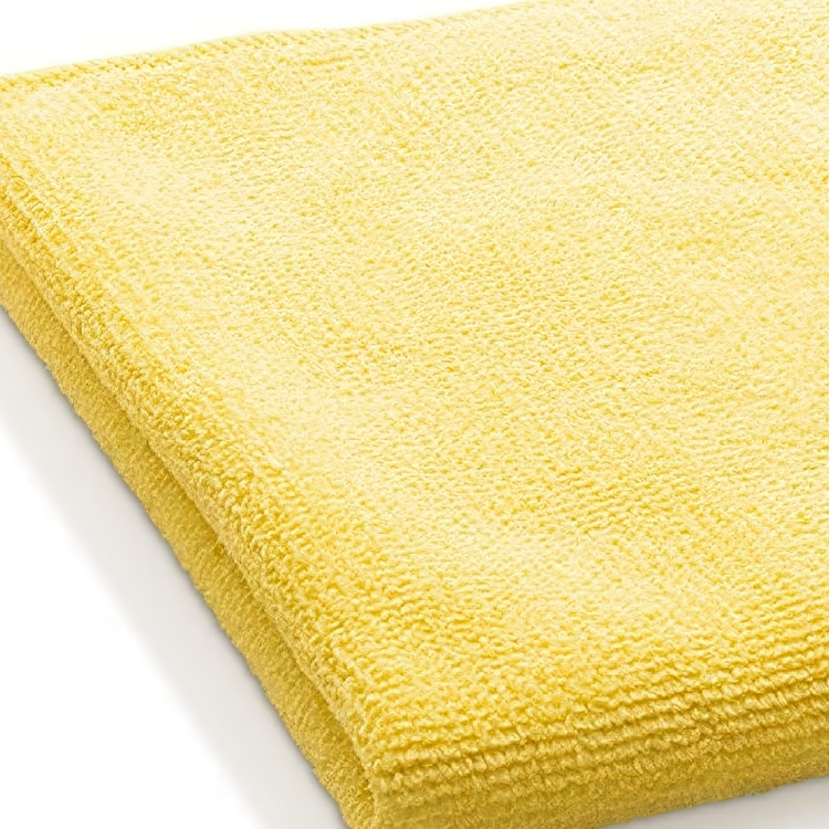 Microfibre Cloths, Set of 2, BATHROOM CLEANING CLOTHS, Yellow