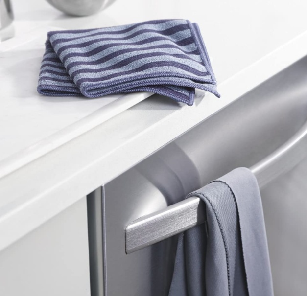 Special cloths for Stainless Steel, 2 psc, STAINLESS STEEL CLOTH SET, 32 x 32 cm, Grey