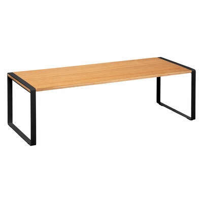 Mini extra shelf, BLACK & WOOD KITCHEN RACK, 50,5 x 18 x H 15 cm, Natural / Black