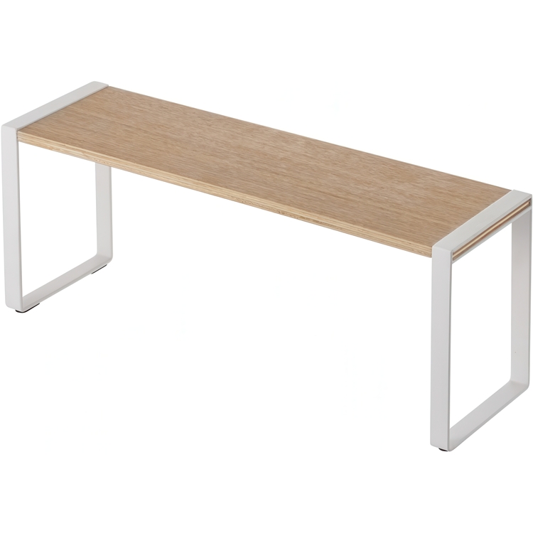 Mini extra shelf, TOSCA KITCHEN RACK WIDE, 40 x 12 x H 15.5 cm, Yamazaki, White / Wood