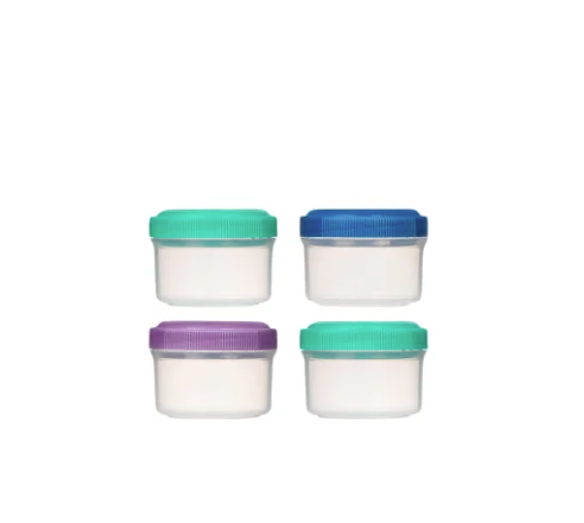 Mini pots for dressing, Set of 4, SISTEMA TO GO, 35 ml, Assorted