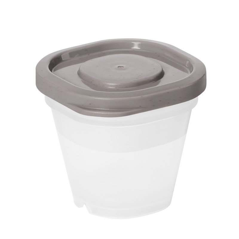 Mini containers, Set of 4, SMARTSTORE SUSTAIN, Transparent / Earl grey 