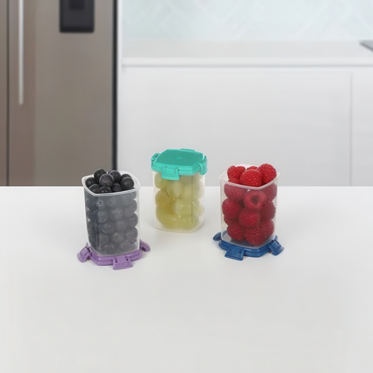 Mini containers, Set of 3, 138 ml, MEDIUM KNICK KNACK TO GO, Mix