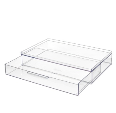 Drawer, Large Shallow, THE HOME EDIT ALL-PURPOSE DRAWER , 26,7 x 17,8 x H 5,1 cm, Clear