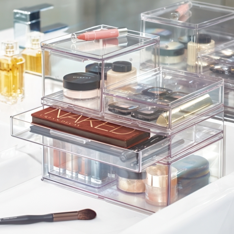 Drawer, Large Shallow, THE HOME EDIT ALL-PURPOSE DRAWER , 26,7 x 17,8 x H 5,1 cm, Clear