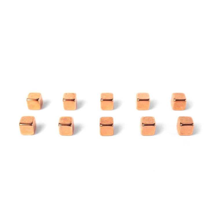 Magnets mini, Set of 10, KUBIQ, 0,5 cm, Copper
