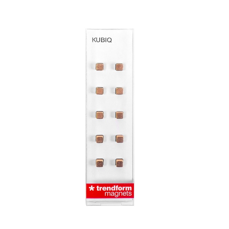Magnets mini, Set of 10, KUBIQ, 0,5 cm, Copper