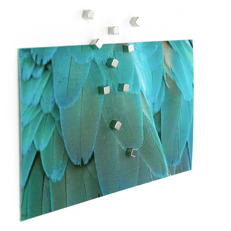 Magnets mini, set of 10, KUBIQ, 0,5cm, silver