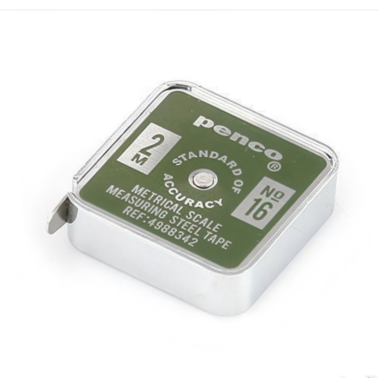 Tape measure, Metal, 2 m, PENCO POCKET, 4 x 4,5 cm