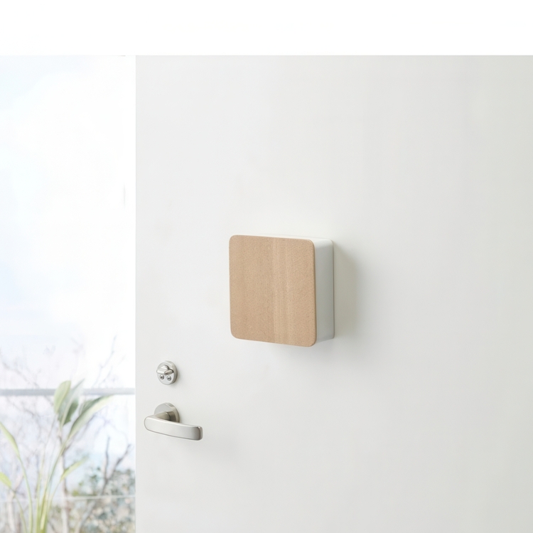 Key Cabinet, Magnetic, RIN SQUARE, Yamazaki, 16 x 16 cm, White / Nature