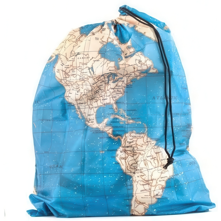 Travel Storage, Travel bag set, 4-pack, AROUND THE WORLD, Kikkerland, Blue