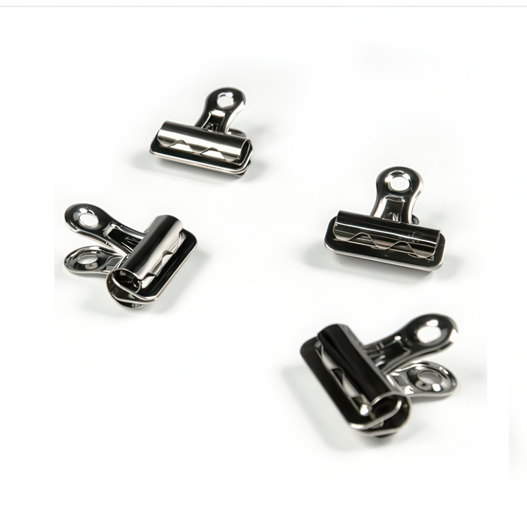 Paper Clips, Metal, Set of 12 st, BOSTON SMALL, 3 cm, Silver