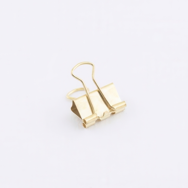 Fold Back Clips, 15 pcs, FOLDBACK XS, 19, mm, Gold