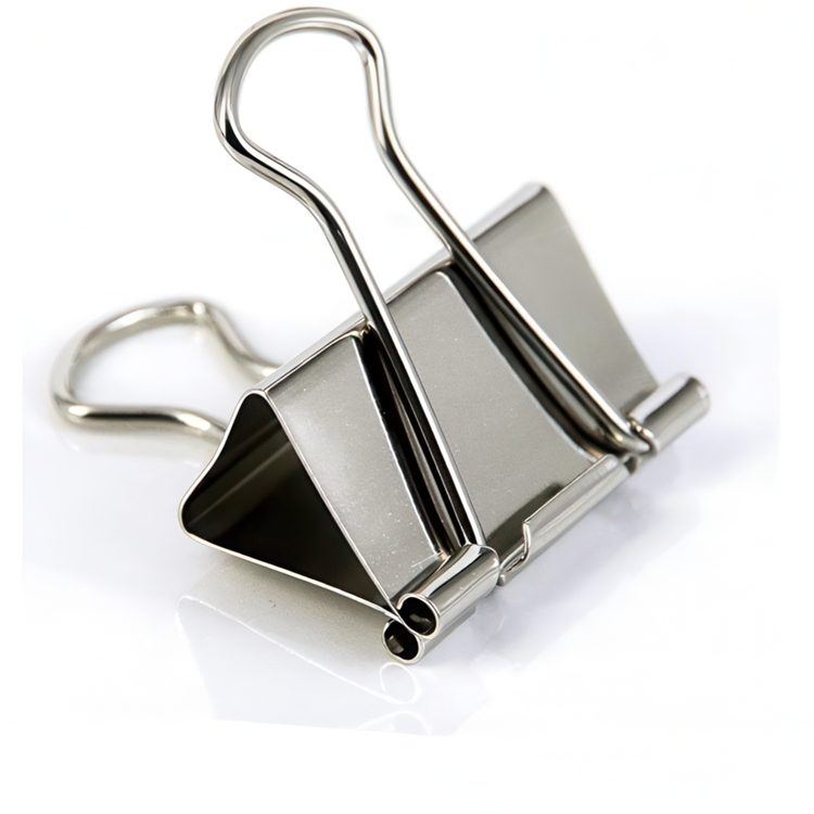 Paper Clips, Set of 4, FOLD BACK XL, 51mm, Silver