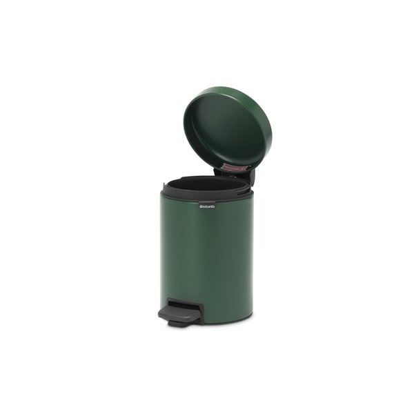 Trash Can / Pedal Bin, 3 L, BRABANTIA NEWICON, Ø 17 x H 26,4 cm, Pine Green