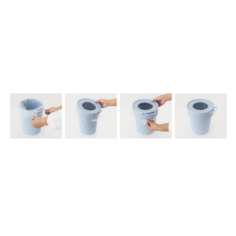 Trash can with lid and hook, TAPTRASH SMALL 5 L