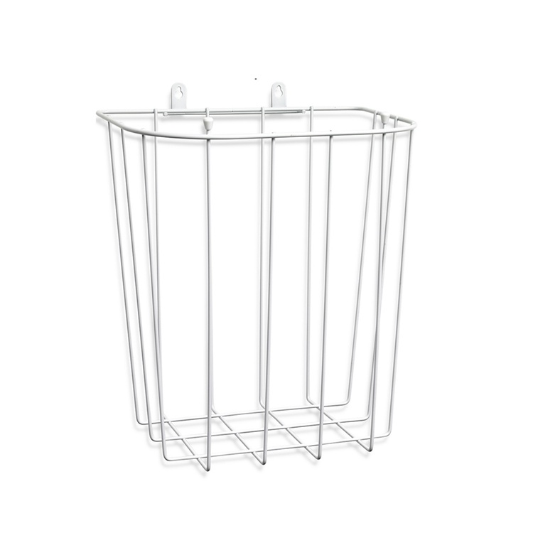 Wastebasket, wall-mounted, Small, BACKSTIGS, 28 x 20 x H 30 cm, White
